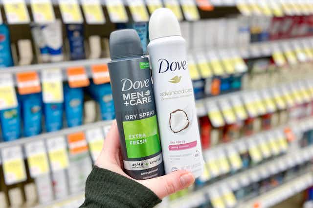 Dove Dry Sprays, as Low as $1.99 at Walgreens card image