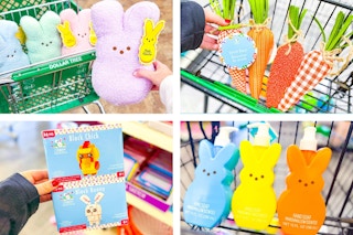 dollar tree easter finds 4-photo collage