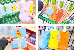 dollar tree easter finds 4-photo collage