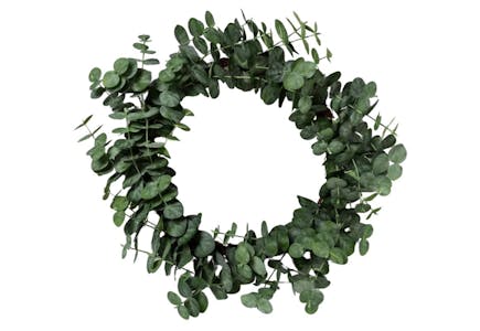 Hearth & Hand With Magnolia Eucalyptus Wreath