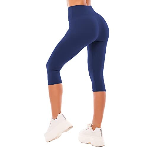 Women's High Waisted Capri Leggings