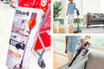 shark rocket pet stick vacuum side by side