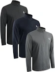 Men's Quarter-Zip Pullovers 3-Pack
