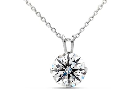 Moissanite Solitaire Necklace