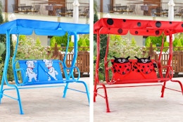 Highly Rated Costway Kids Patio Swing, Now $60 at Walmart (Up to 62% Off) card image