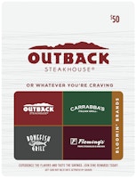 Outback Steakhouse $50 Gift Card