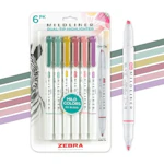 Zebra Pen Mildliner 6-Pack