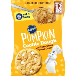 2 Pillsbury Pumpkin Cookie Dough Packs