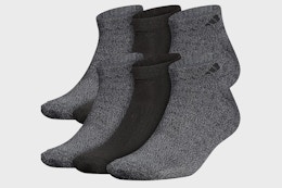 a pack of grey and black socks