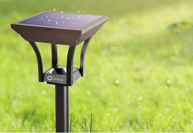 Outdoor LED Solar Lights 4-Pack, Just $20.99 on Amazon card image