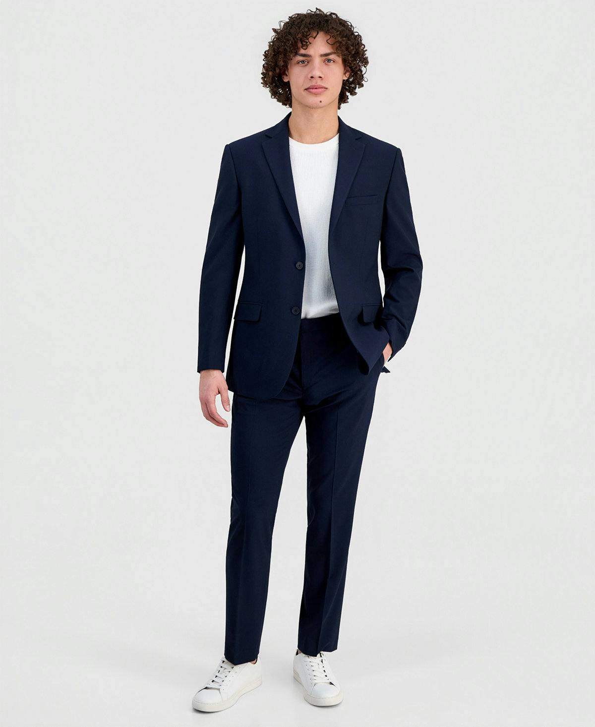 DKNY Men's Modern-Fit Suit