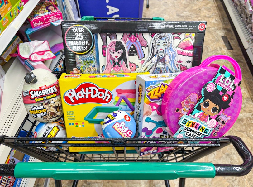 dollar tree toys cart