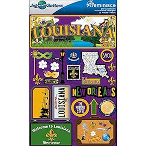 3-Dimensional Sticker, Louisiana