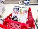 hamilton beach smoothie blender sitting in a target cart