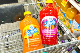 v8 splash juice in shopping cart