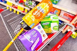 swiffer products in a cvs cart