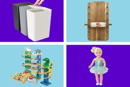 Walmart Finds Under $25: Slim Trash Cans, All Detergent, Melissa & Doug, More card image