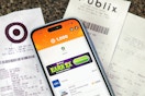 fetch rewards app on a phone with store receipts