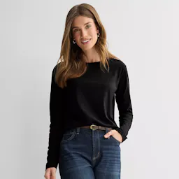 Women's Petite Long Sleeve Tee