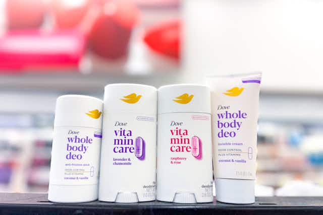 Dove VitaminCare and Whole Body Deodorants, Only $3.24 Each at Walgreens card image
