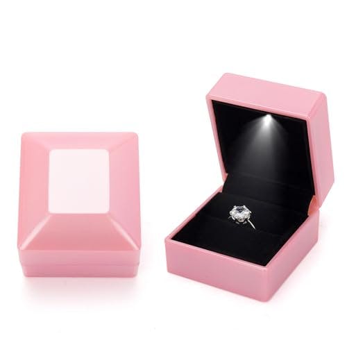 LED Light Engagement Ring Box