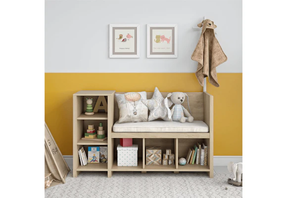Ameriwood Home Charli Storage Bench and Coat Rack