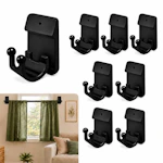 No Drill Curtain Rod Brackets