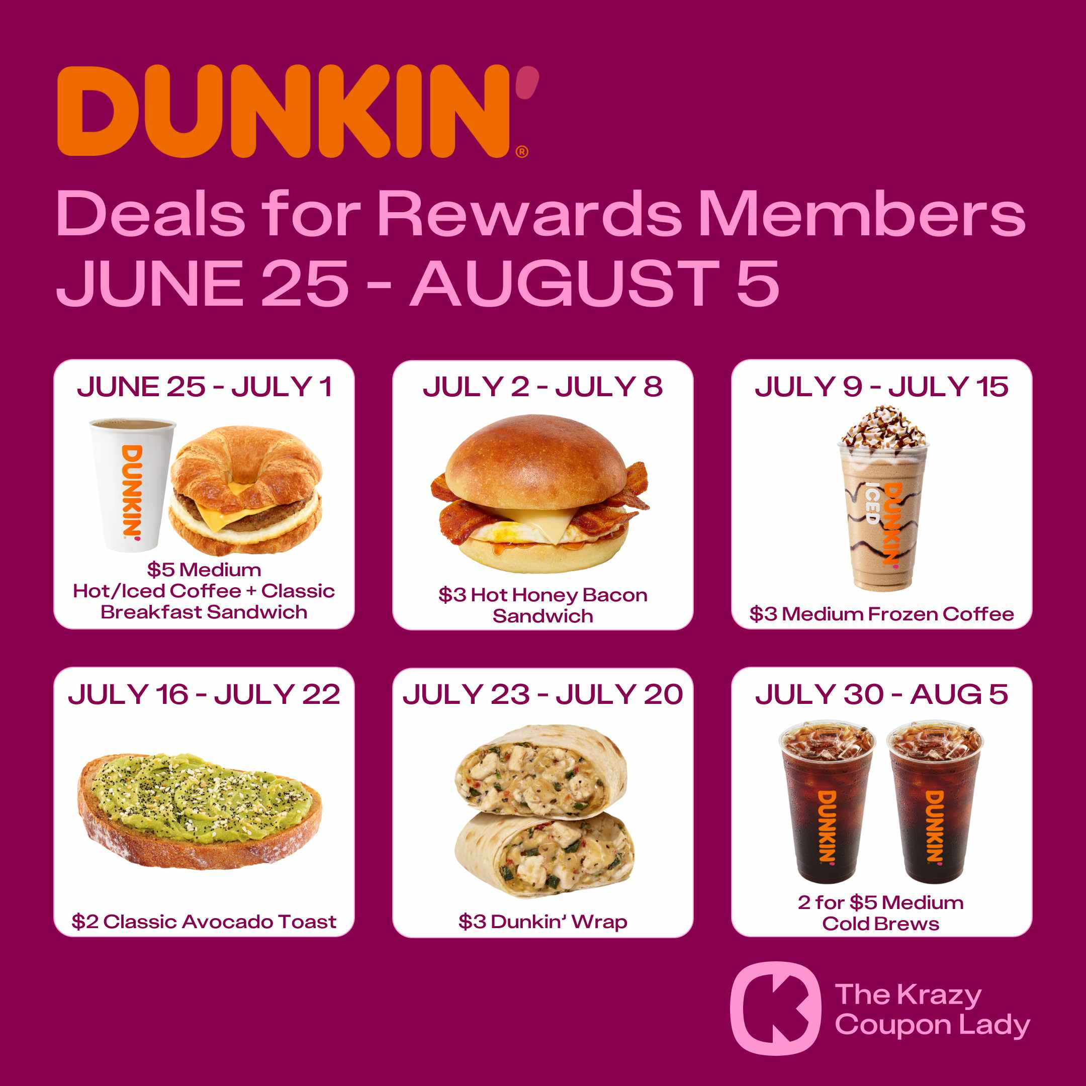 Dunkin-Offers-June-August-Rewards-Members-Deals