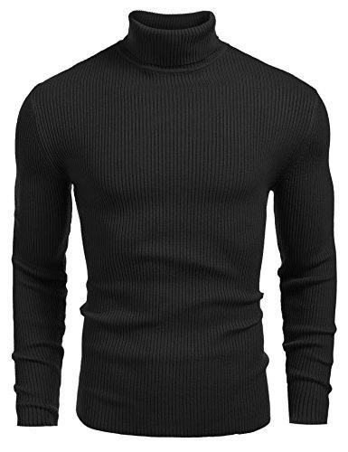 COOFANDY Men's Turtleneck Sweater