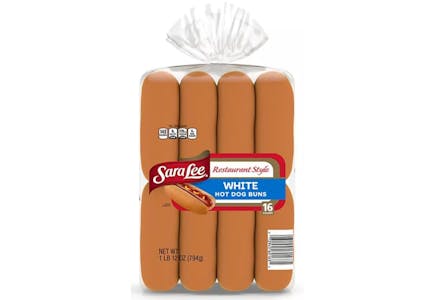 Sara Lee Hot Dog Buns