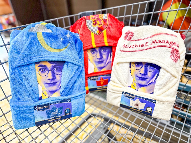 aldi harry potter hooded throws