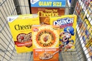 kroger cereal boxes in shopping cart