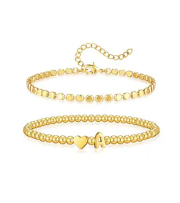 Initial Beaded Bracelet