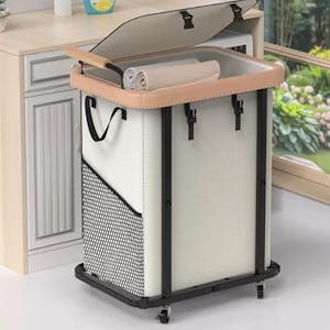 Rolling Laundry Hamper With Lid