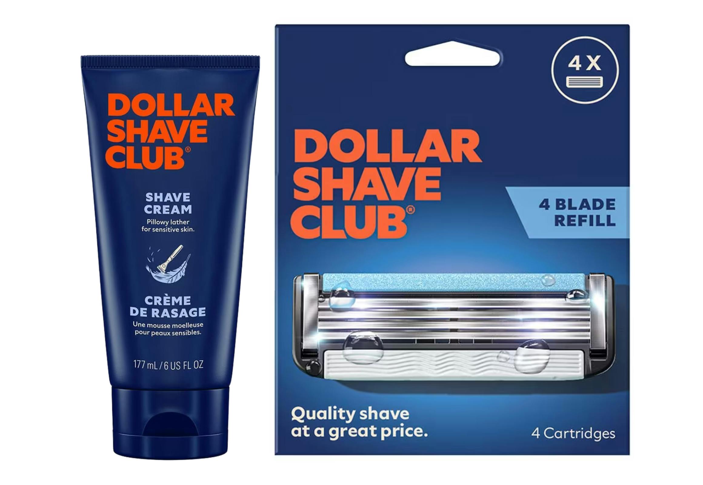 Shave Cream + 4 Razor Refills