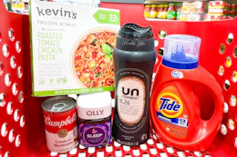 target groceries in shopping cart