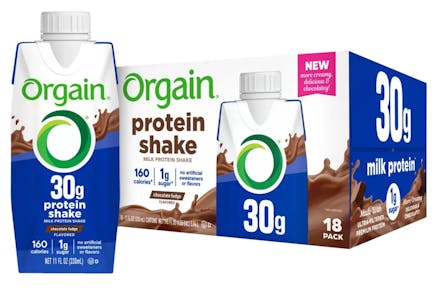 Orgain Protein Shake 18-Pack