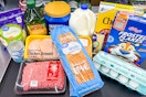 a large group of groceries