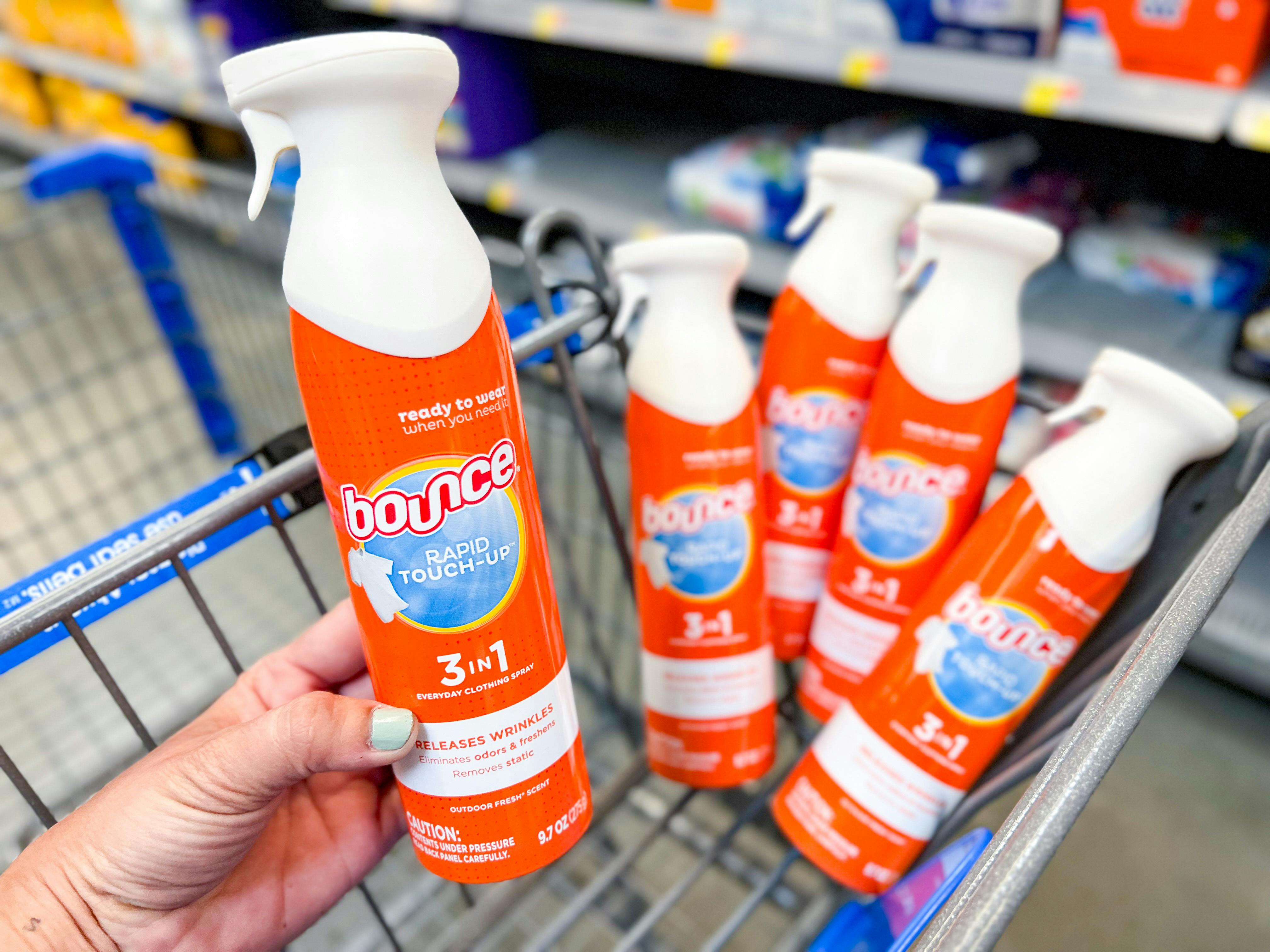 Bounce Rapid TouchUp Spray, Only 2.83 at Walmart The Krazy Coupon Lady