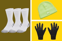 winter accessories at Under Armour