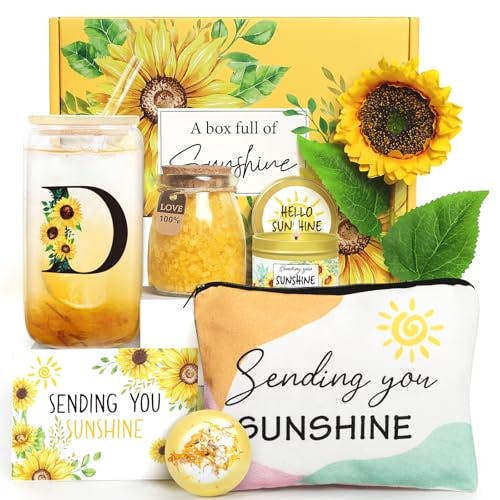 Sunflower Initial Spa Gift Set
