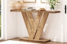 B0F9WQSL1P B0F9WQKTGP Wood Console Table
