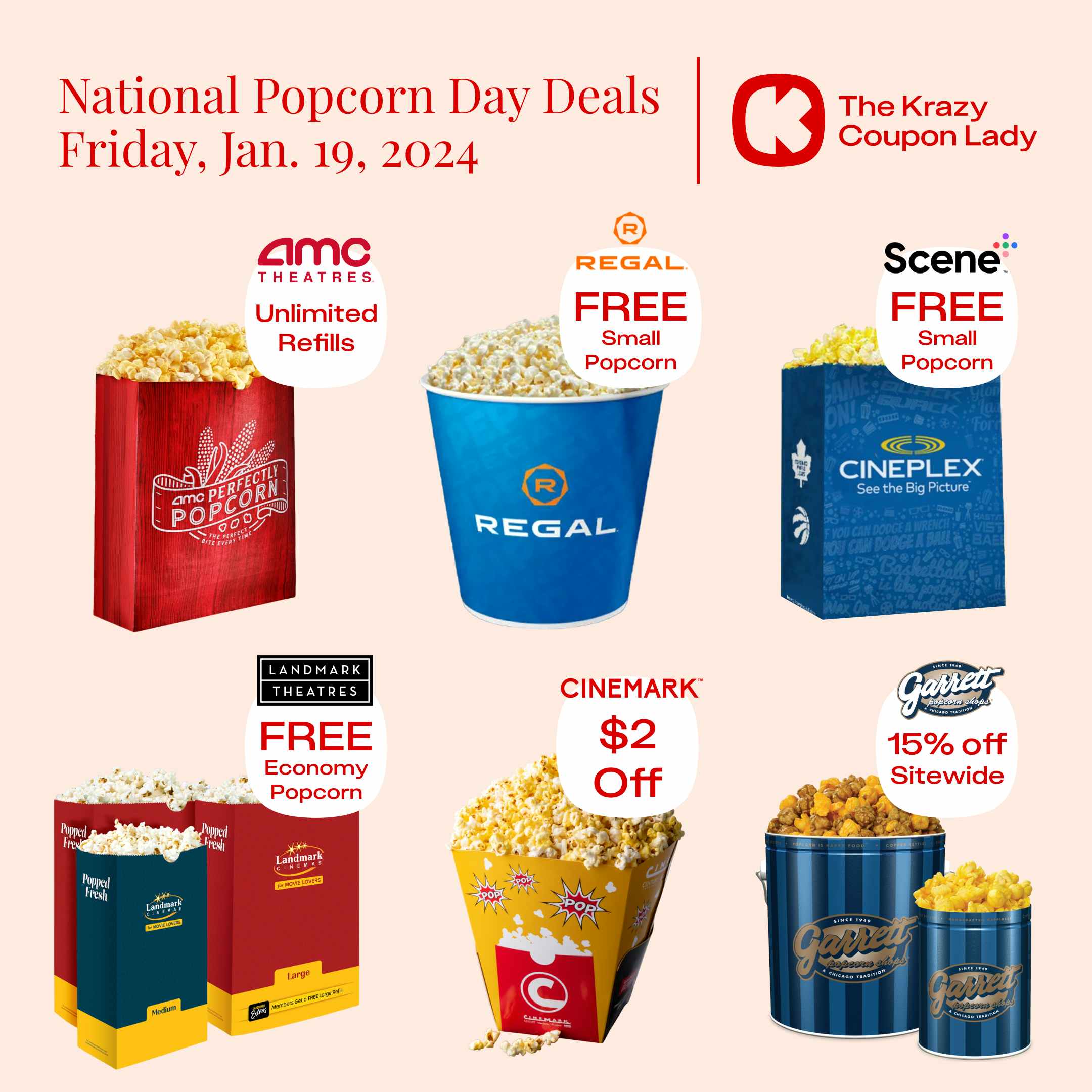 All the National Popcorn Day Deals We Expect To See in 2024 The Krazy