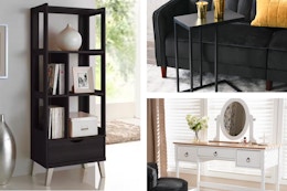 Home Depot Furniture Deals Over 40% Off: $80 Vanity, $22 End Table, and More card image