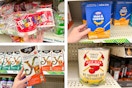dollar tree kraft, yogi, muir glen, froot loops 4-photo collage