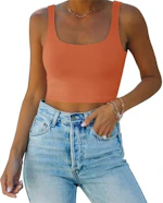 Women's Scoop Neck Crop Top