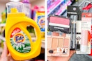 collage with Tide simply and covergirl