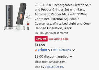 Amazon Electric Salt and Pepper Grinder Set 2026 2