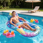 Inflatable Swim Ring Pool Float