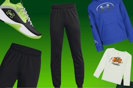 Under Armour Kids' Apparel Sale: $10 Hoodies, $8 Shorts, $12 Joggers, More card image